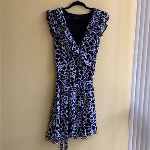 ILE New York Dress Ruffle Tie Waist Dress